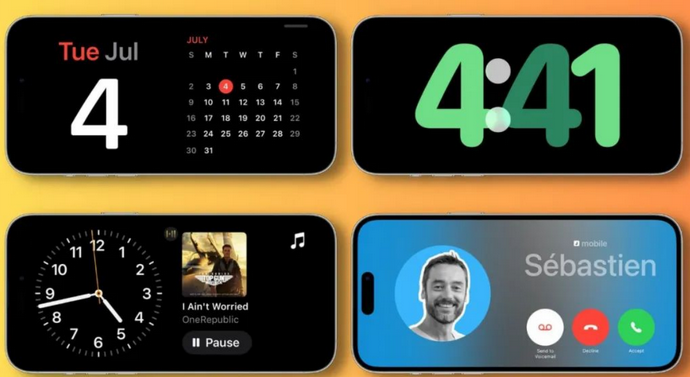 马边苹果手机维修分享iOS17横屏充电待机显示有什么好处 