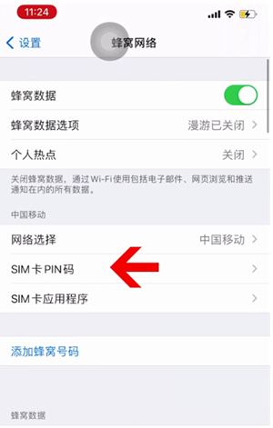 马边苹果14维修网分享如何给iPhone14的SIM卡设置密码 