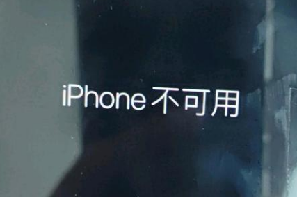 马边苹果服务网点分享锁屏界面显示“iPhone 不可用”如何解决 