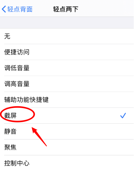 马边苹果手机维修分享iPhone12如何启用双击截屏 